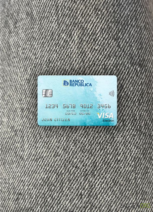 Uruguay Banco De La Republica Oriental Del Uruguay banque visa carte électronique photolook ,